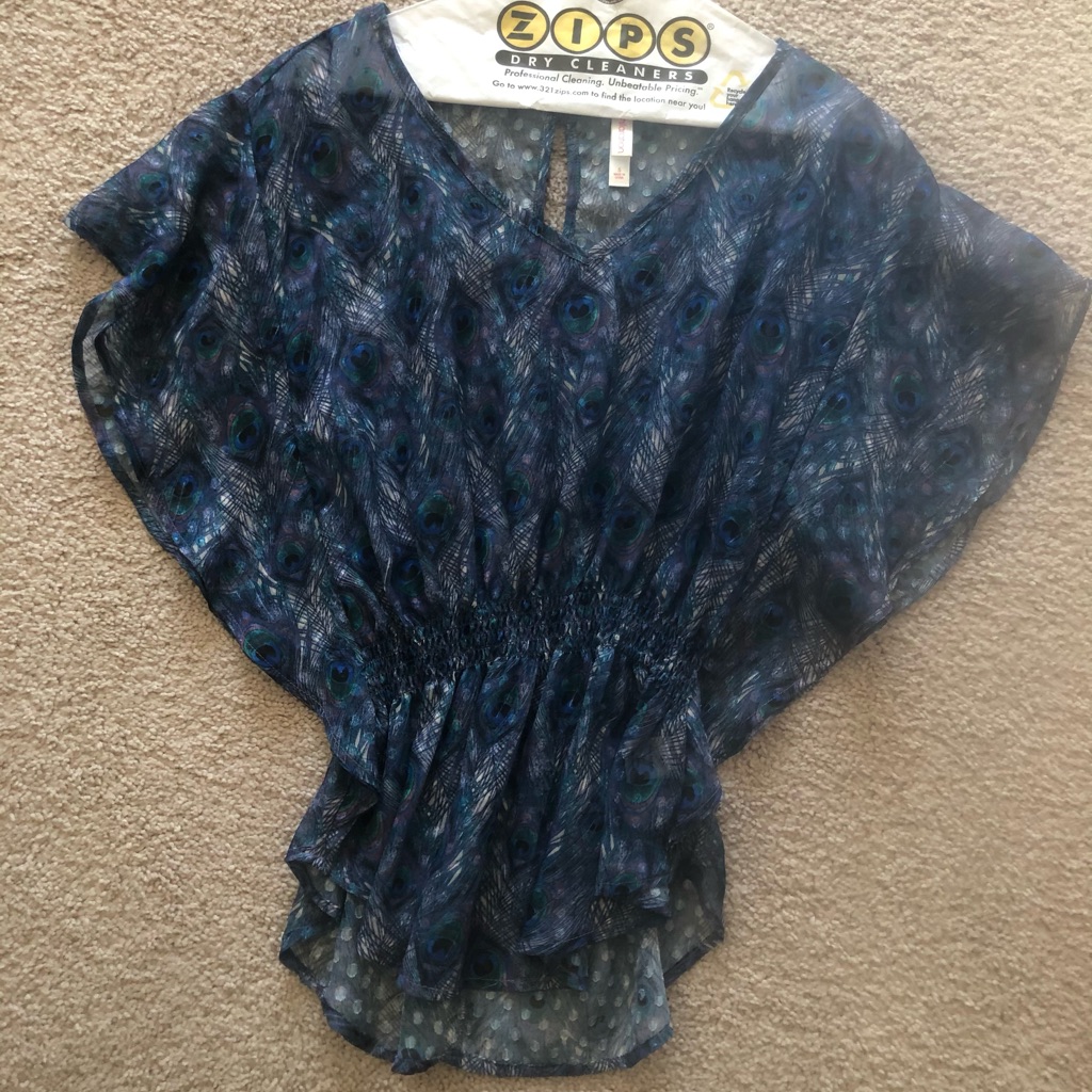 Peacock Patterned Blouse